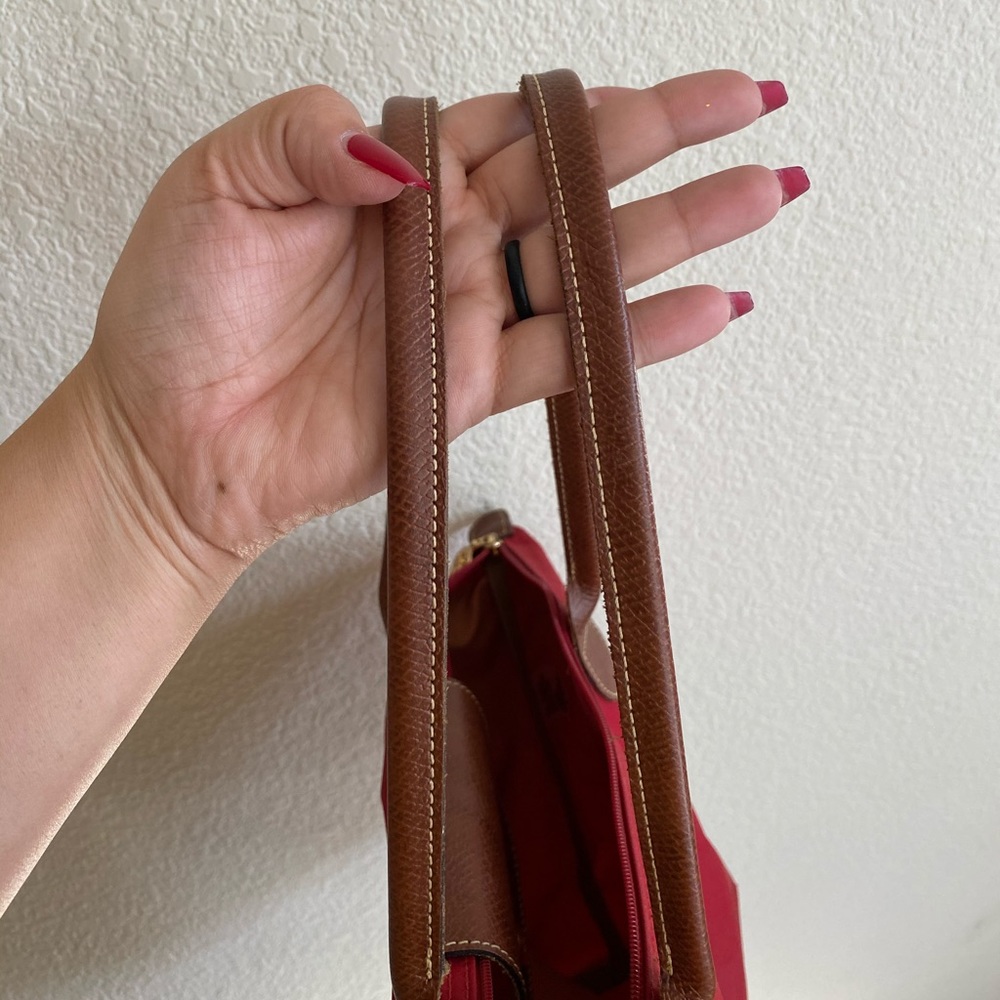 LongChamp Authentic Red Le Pliage Small Handbag - Picture 6 of 7